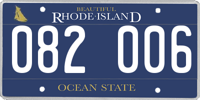 RI license plate 082006
