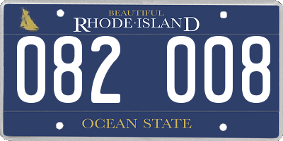 RI license plate 082008