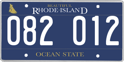 RI license plate 082012