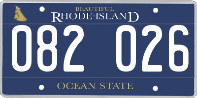RI license plate 082026