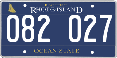 RI license plate 082027