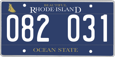 RI license plate 082031