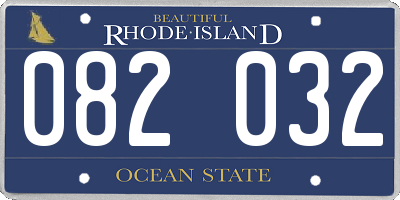 RI license plate 082032