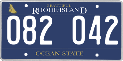 RI license plate 082042