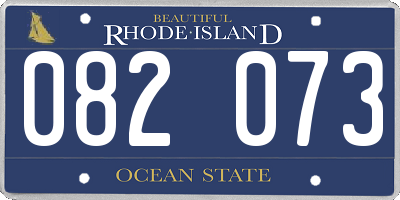 RI license plate 082073
