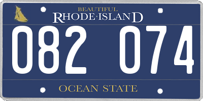RI license plate 082074