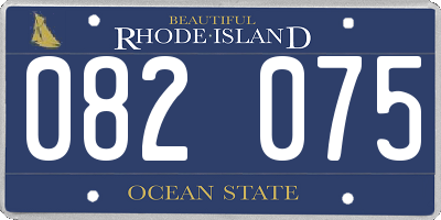 RI license plate 082075