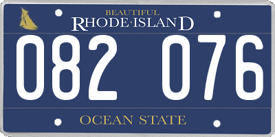 RI license plate 082076