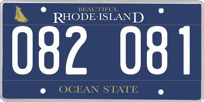 RI license plate 082081