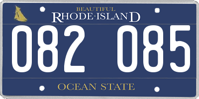 RI license plate 082085