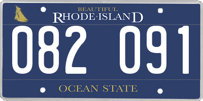 RI license plate 082091
