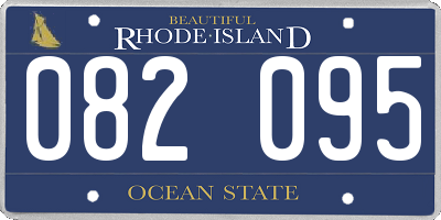 RI license plate 082095
