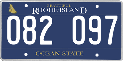 RI license plate 082097