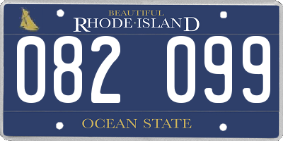 RI license plate 082099