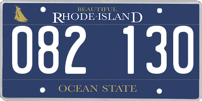 RI license plate 082130