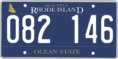 RI license plate 082146