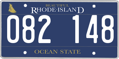 RI license plate 082148