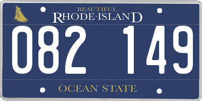 RI license plate 082149