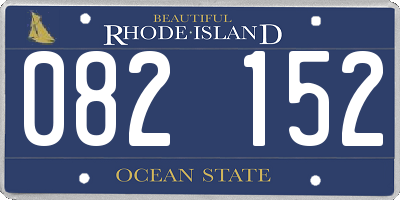 RI license plate 082152
