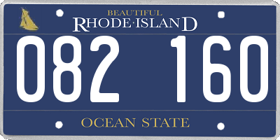 RI license plate 082160