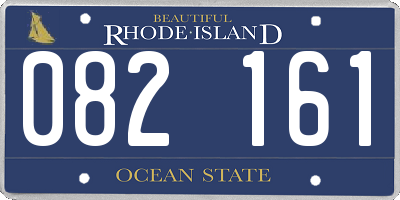 RI license plate 082161