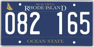 RI license plate 082165