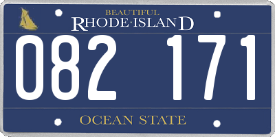 RI license plate 082171