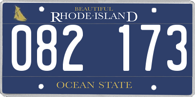 RI license plate 082173