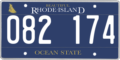 RI license plate 082174