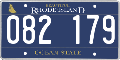 RI license plate 082179