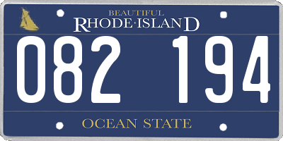 RI license plate 082194