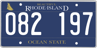 RI license plate 082197