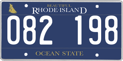 RI license plate 082198
