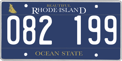 RI license plate 082199