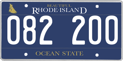 RI license plate 082200