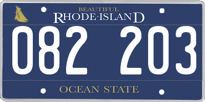 RI license plate 082203