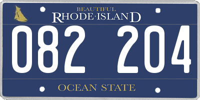 RI license plate 082204
