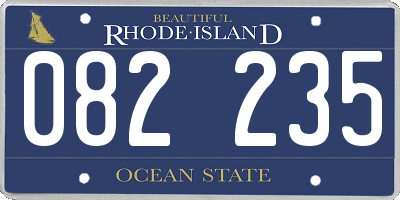 RI license plate 082235