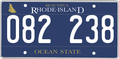 RI license plate 082238