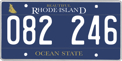 RI license plate 082246