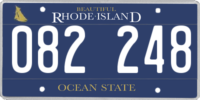 RI license plate 082248
