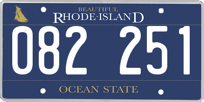 RI license plate 082251