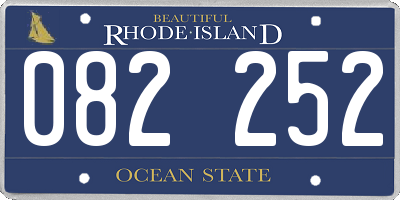 RI license plate 082252