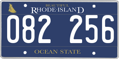 RI license plate 082256