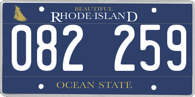 RI license plate 082259