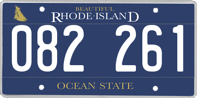 RI license plate 082261