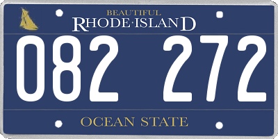 RI license plate 082272