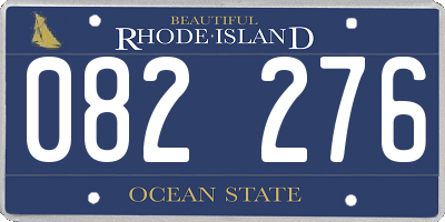 RI license plate 082276