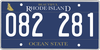 RI license plate 082281