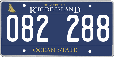 RI license plate 082288